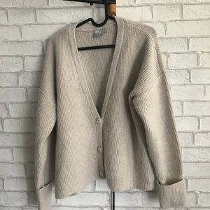 Asos chunky cardigan with button front